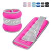 Ankle Weights, Wrist Leg Arm Weights for Women Men Kids Child with Adjustable Straps,A Pair of 4LBS(2LB Each Weight) Strength Training Weighted for Jogging, Running, Walking, Fitness, Rose Red view 1
