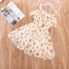 LZCYILANXIULSL Toddler Girl Summer Clothes Baby Ruffles Halter Dresses Boho Dress Beach Sundress Playwear Outfit (4-5T,Orange) view 2