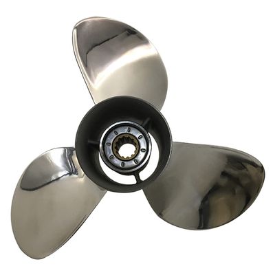 CAPTAIN Propeller 11 1/8x14 Fit Honda Outboard Engine 35hp 40hp 45hp 50A 50hp BF60 13 Tooth Spline 59133-ZV5-014AH Steel Stainless