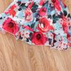 Toddler Girl Summer Clothes Baby Ruffles Halter Dresses Boho Dress Beach Sundress Playwear Outfit (2-3T,Red) view 4