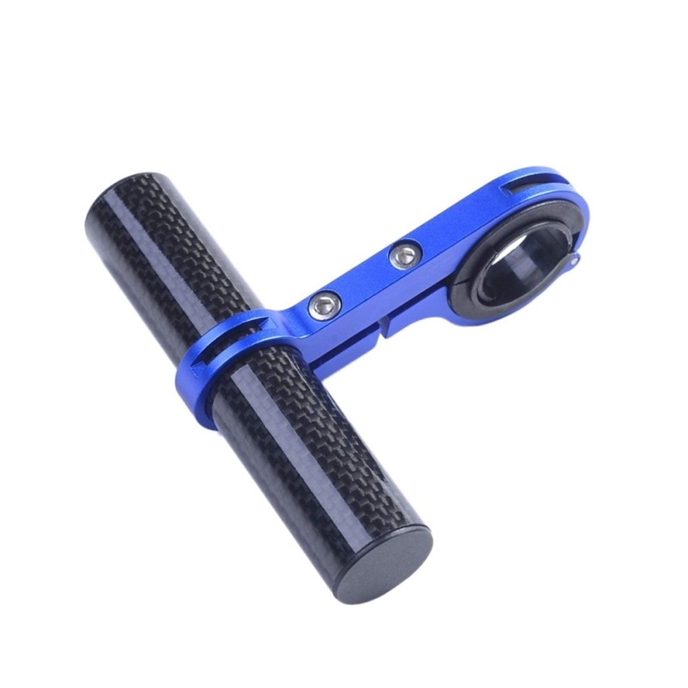 SJHY Bicycle Accessories 10CM Bicycle Handlebar Extended Bracket Headlight Mount Bar Computer Holder Bike Lamp Flashlight Support Extender Bike Parts (Color : Blue)
