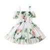 LZCYILANXIULSL Toddler Girl Summer Clothes Baby Ruffles Halter Dresses Boho Dress Beach Sundress Playwear Outfit (4-5T,White) view 1