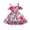 Toddler Girl Summer Clothes Baby Ruffles Halter Dresses Boho Dress Beach Sundress Playwear Outfit (18-24 Months,Red) view 1