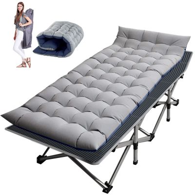 Barbella Folding Camping Cot, Folding Cot Camping Cots for Adults, Portable Sleeping Cot with Mattress Foldable Outdoor Bed Camp Cots Guest Bed with Carry Bag for Home, Office & Outdoor Use