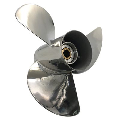 CAPTAIN Propeller 13 3/4x13 Fit Honda Outboard Engine 60hp 75hp 90hp 115hp 130hp 15 Tooth Spline 58133-ZW1-A13P Steel Stainless