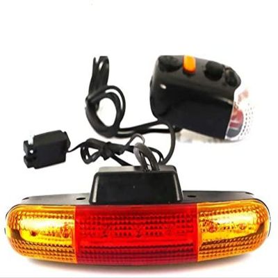 Bicycle Light 7 Led Bicycle Turn Signal Light with Horn Front Rear Lights Bike Directional Brake Light Cycling Taillight Lamp