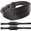 Genuine Leather Weight Lifting Belt for Men Gym Weight Belt Lumbar Back Support Powerlifting Weightlifting Heavy Duty Workout Training Strength Training Equipment 6-Inch BLACK XL view 1