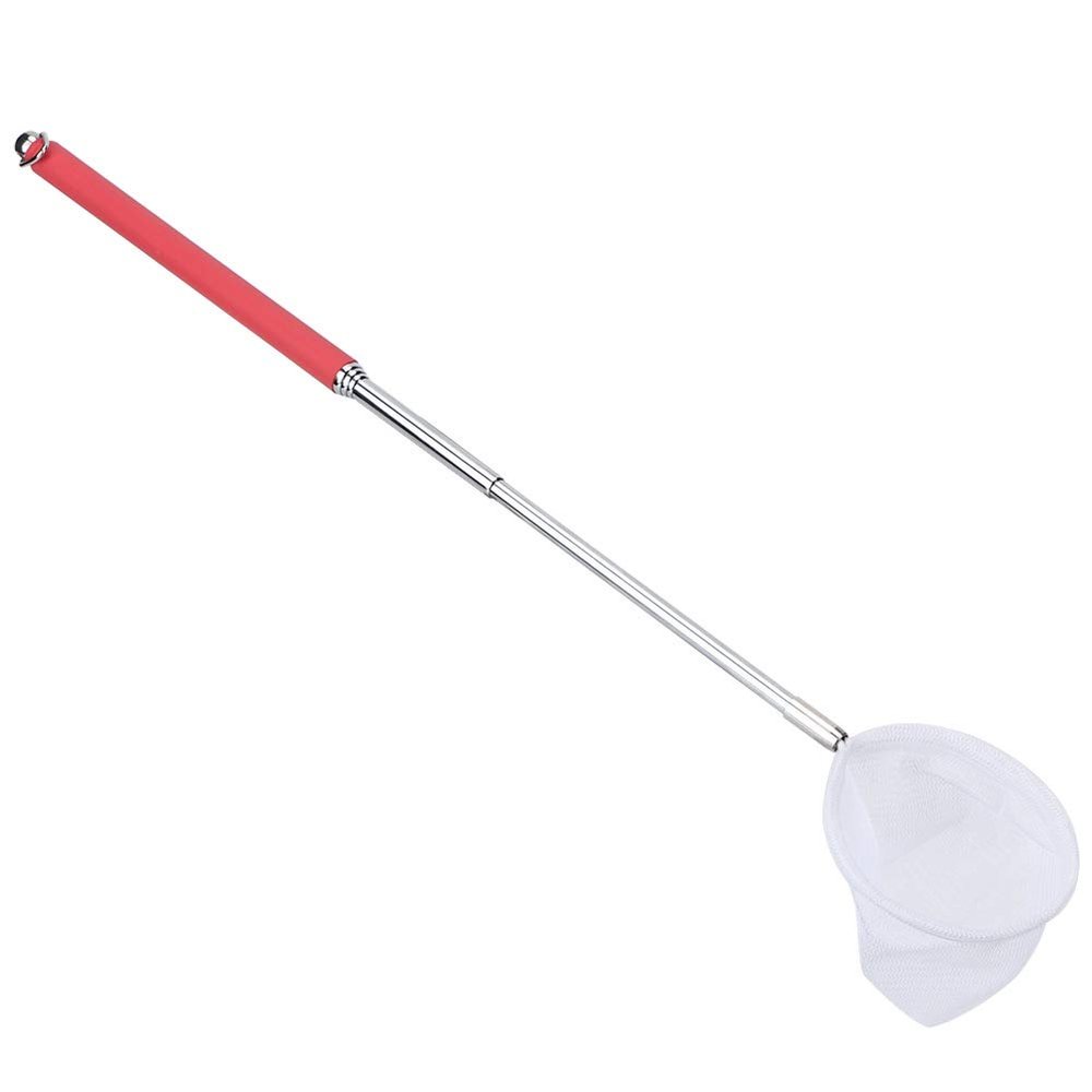 01 Fishing Net, Fishing Catch Net, Long Handled Fishing Net Retractable Telescopic for Fishes Crab Shrimps Lobster