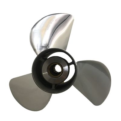 CAPTAIN Propeller Fit Honda Outboard Engine 60hp 75hp 90hp 115hp 130hp 15 Tooth Spline 58133-ZW1-B21HR Left Rotation Steel Stainless