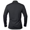 MANSDOUR Men's Active Sports Shirt 1/4 Zip Performance Long Sleeve Workout Running T Shirt Pullover Tops Black view 4