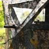 Tangkula 3 Person Pop up Ground Blind, Portable Hunting Blind with Mesh Windows, Carrying Bag & Ground Stakes, Camouflage Hunting Tent with Hub System, Camo Deer Blinds for Hunting view 3