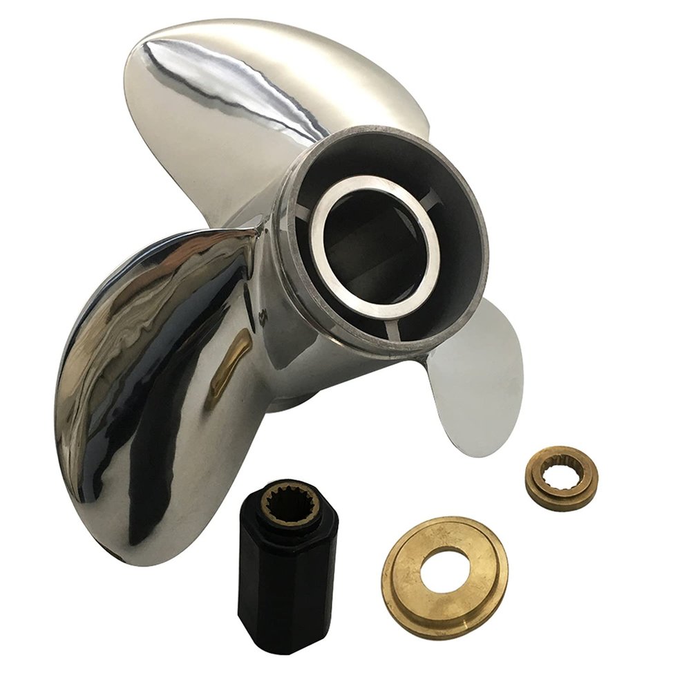 CAPTAIN Propeller 14 3/4x19 Fit Honda Outboard Engine 115hp 135hp 150hp 200hp 225hp 250hp 15 Tooth Spline 58133-ZY3-A19HR Steel Stainless