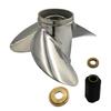 CAPTAIN Propeller 14 3/4x19 Fit Honda Outboard Engine 115hp 135hp 150hp 200hp 225hp 250hp 15 Tooth Spline 58133-ZY3-A19HR Steel Stainless view 3