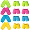 24 Pieces 80s Neon Sweatbands Set, Include 8 Sports Headbands and 16 Sweat Wristbands Elastic Athletic Tennis Sweat Bands Bulk for Man Woman(Multicolor) view 1