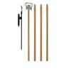 UNISTRENGH Lantern Stand Pole Outdoor Camping Folding Lamp Holder Hook Portable Telescopic Double-end Lighting Pole Retro Light Stand Lantern Hanging Support (Glod) view 1