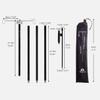 UNISTRENGH Lantern Stand Pole Outdoor Camping Folding Lamp Holder Hook Portable Telescopic Double-end Lighting Pole Retro Light Stand Lantern Hanging Support (Glod) view 3