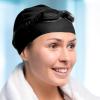 Syhood 6 Pieces Unisex Adult Silicone Swim Cap Waterproof Swimming Hat Non Slip Pool Hat Elastic Silicone Cap for Long and Short Hair(Black) view 4