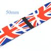 2'' Blue Red White Webbing Polyester Webbing Belt Bag Purse Strap Dog Collar Webbing Key Fob Hardware British National Flag by The Yards (5 Yards) view 2