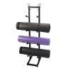 ZXXL 4 Tier Yoga Mat Storage Rack, Black Metal Foam Roller Holder Shelf, Home Gym Organize Racks for Exercise Mats & Pilates Mats view 1