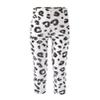 Agoky Girls' Stretchy Waist Cotton Spot Print Leggings Pants Casual Skinny Gymnastic Fitness Yoga Capri Trousers White 4-5 Years view 1