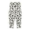Agoky Girls' Stretchy Waist Cotton Spot Print Leggings Pants Casual Skinny Gymnastic Fitness Yoga Capri Trousers White 4-5 Years view 3