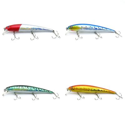 4 PCS Fishing Lures Crankbait Hardbaits Freshwater Saltwater Leurres 125mm 13g Minnow LOTS589