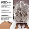 APQ Supply Clear Drawstring Travel Bag for Shoes, 12 x 16 Inches. Pack of 100 Waterproof Dust Bags for Shoes with Double Cotton Drawstrings. 2 mil PE Plastic Drawstring Bags for Packing, Storage view 4