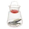 FLKQC Floatable Galvanized Steel Wire Fish Baskets, Collapsible Floatable Wire Fish Baskets,Portable Fishing Basket Fishing Net Cage (1) view 1