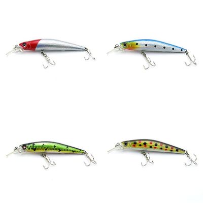 4 PCS Fishing Lures Crankbait Hardbaits Freshwater Saltwater Leurres 85mm 6g Minnow LOTS513