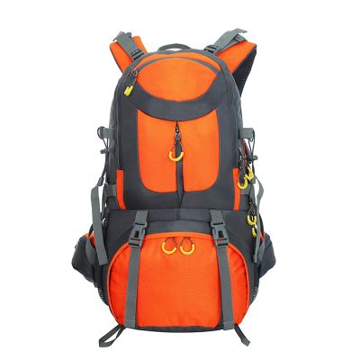 XIXIDIAN 40L Hiking Backpack, Lightweight Waterproof Travel Backpack for Men Women Camping Trekking Touring Fishing (Color : Orange)