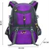 XIXIDIAN 40L Hiking Backpack, Lightweight Waterproof Travel Backpack for Men Women Camping Trekking Touring Fishing (Color : Orange) view 2