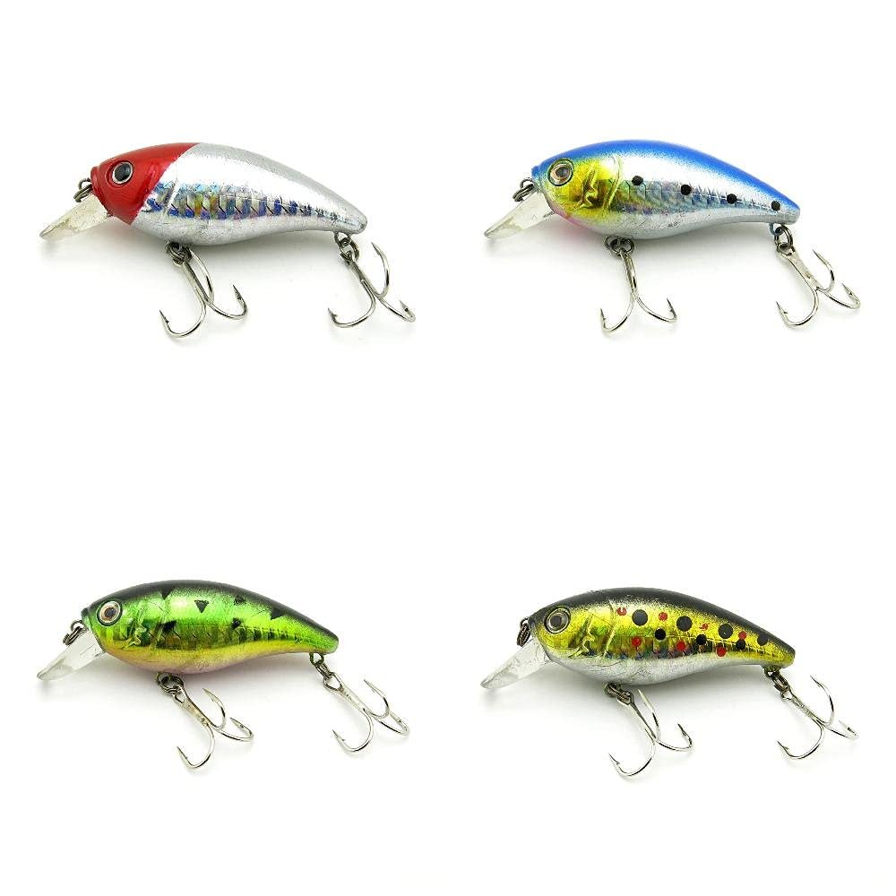 4 PCS Fishing Lures Crankbait Hardbaits Freshwater Saltwater Leurres 65mm 10g Crank LOTS313