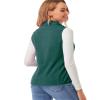 Fuinloth Women's Fleece Vest, Polar Soft Sleeveless Classic Fit with Zip up Pockets Forest Green Small view 3