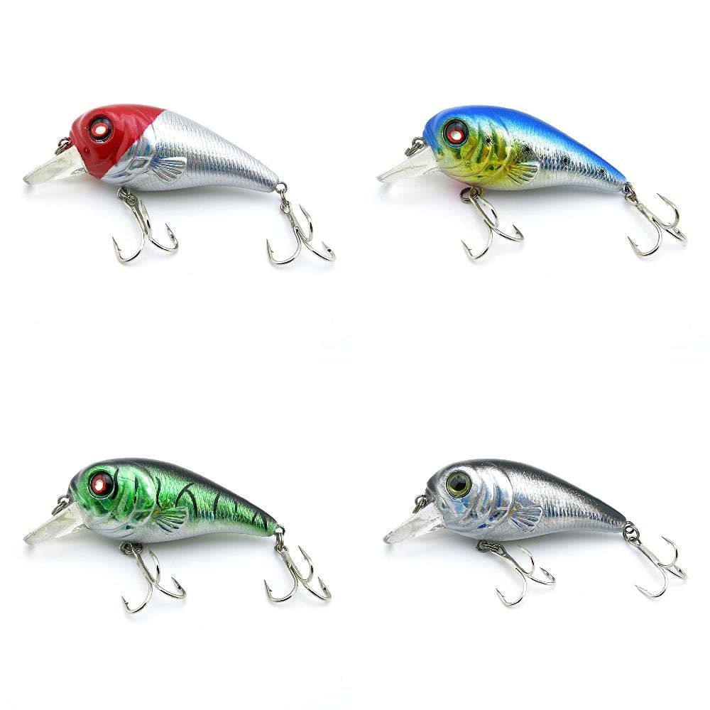 4 PCS Fishing Lures Crankbait Hardbaits Freshwater Saltwater Leurres 65mm 9g Crank LOTS397