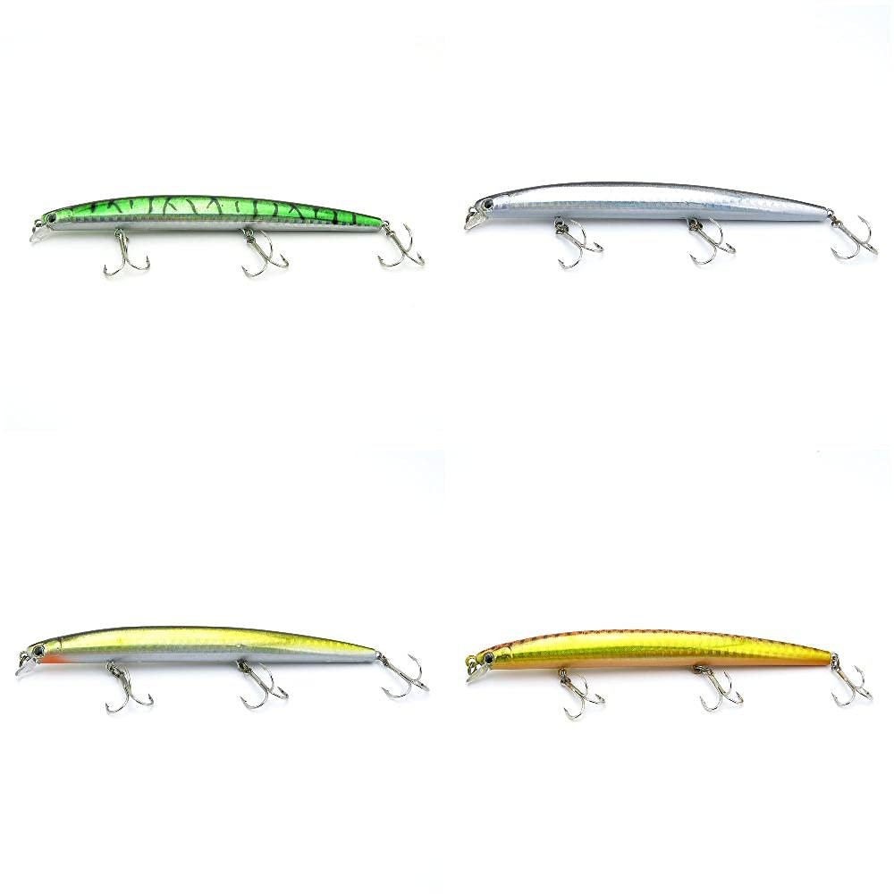 4 PCS Fishing Lures Crankbait Hardbaits Freshwater Saltwater Leurres 130mm 13g Pencil LOTS540