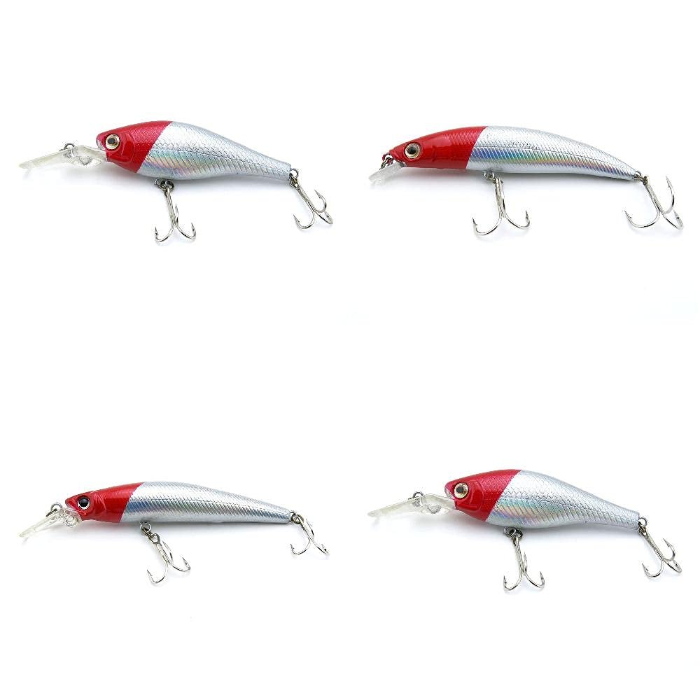 4 PCS Fishing Lures Crankbait Hardbaits Freshwater Saltwater Leurres 85mm 7g Minnow 6g LOTS500