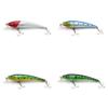 4 PCS Fishing Lures Crankbait Hardbaits Freshwater Saltwater Leurres 80mm 7g Minnow LOTS590 view 1