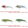 4 PCS Fishing Lures Crankbait Hardbaits Freshwater Saltwater Leurres 80mm 7g Minnow LOTS590 view 2