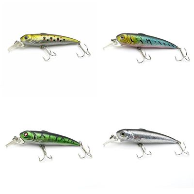 4 PCS Fishing Lures Crankbait Hardbaits Freshwater Saltwater Leurres 90mm 9g Minnow LOTS592
