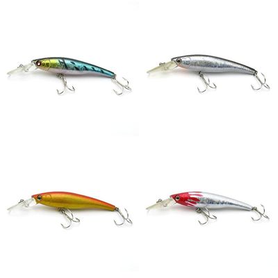 4 PCS Fishing Lures Crankbait Hardbaits Freshwater Saltwater Leurres 100mm 9g Minnow LOTS525
