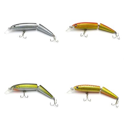 4 PCS Fishing Lures Crankbait Hardbaits Freshwater Saltwater Leurres 90mm 8g Minnow LOTS404