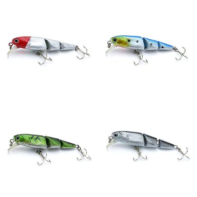 4 PCS Fishing Lures Crankbait Hardbaits Freshwater Saltwater Leurres 65mm 5.5g Sinking Minnow LOTS528