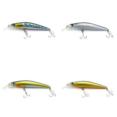 4 PCS Fishing Lures Crankbait Hardbaits Freshwater Saltwater Leurres 85mm 6g Minnow LOTS515