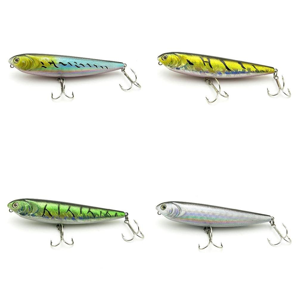 4 PCS Fishing Lures Crankbait Hardbaits Freshwater Saltwater Leurres 100mm 14g Pencil LOTS339