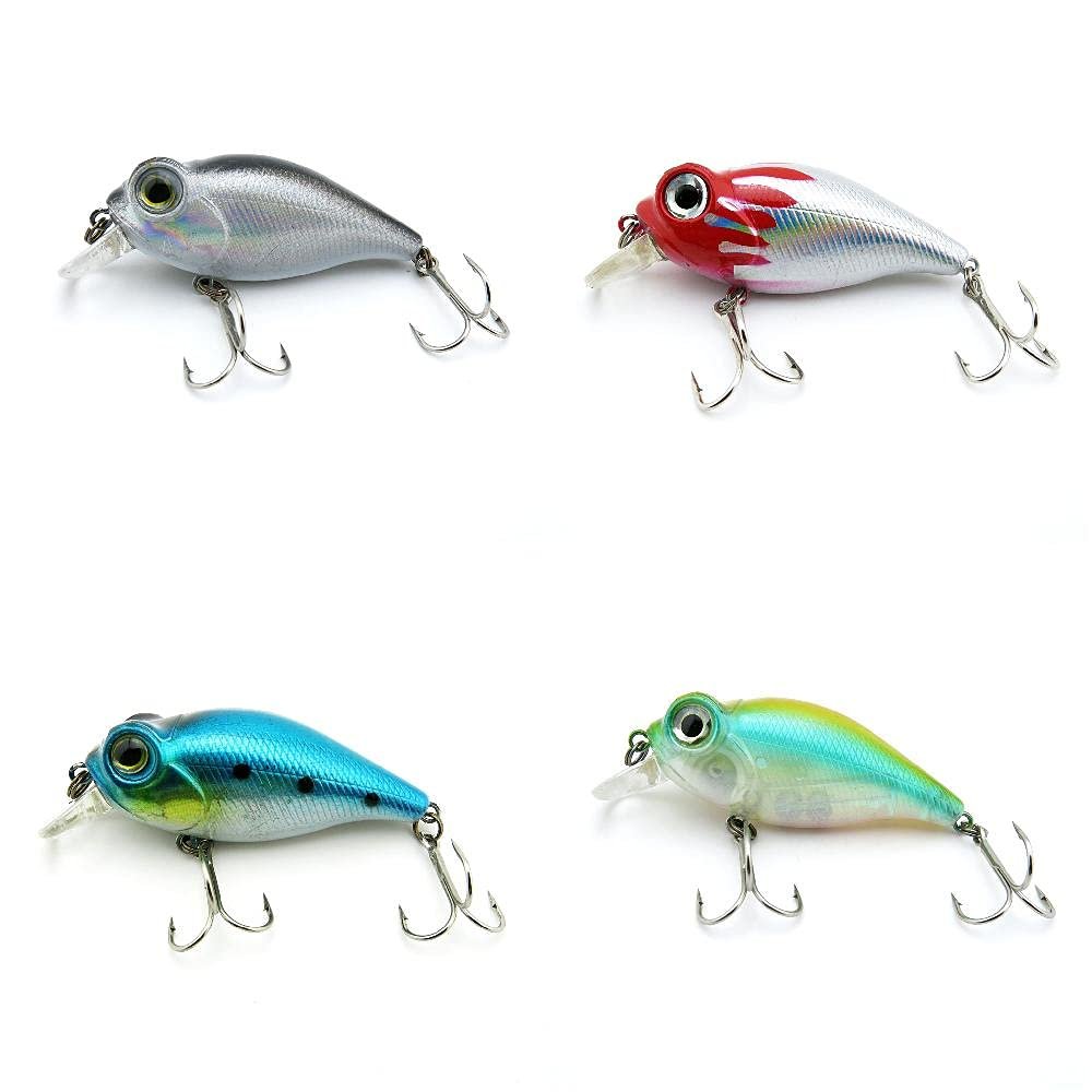 4 PCS Fishing Lures Crankbait Hardbaits Freshwater Saltwater Leurres 60mm 10g Crank LOTS330