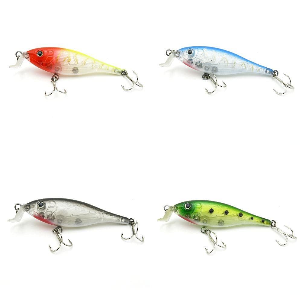 4 PCS Fishing Lures Crankbait Hardbaits Freshwater Saltwater Leurres 110mm 14g Minnow LOTS374