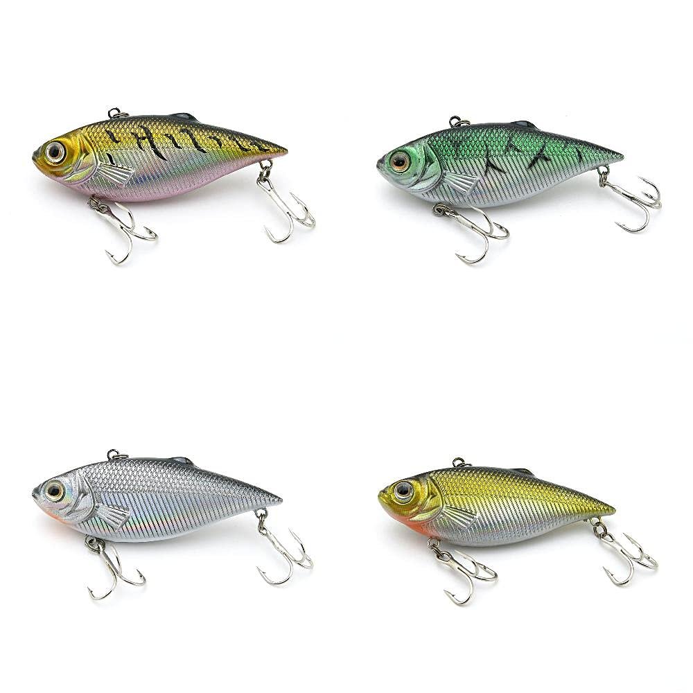 4 PCS Fishing Lures Crankbait Hardbaits Freshwater Saltwater Leurres 60mm 7g Sinking LOTS556