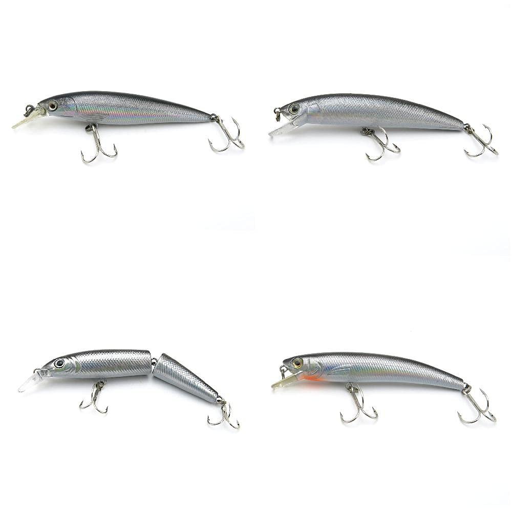 4 PCS Fishing Lures Crankbait Hardbaits Freshwater Saltwater Leurres 110mm 11g Minnow 90mm 8g LOTS617