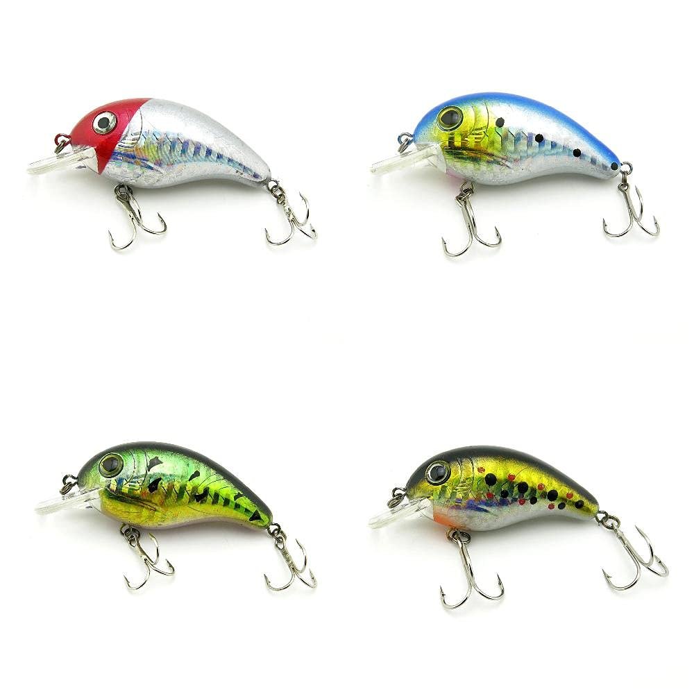 4 PCS Fishing Lures Crankbait Hardbaits Freshwater Saltwater Leurres 60mm 8g Crank LOTS307