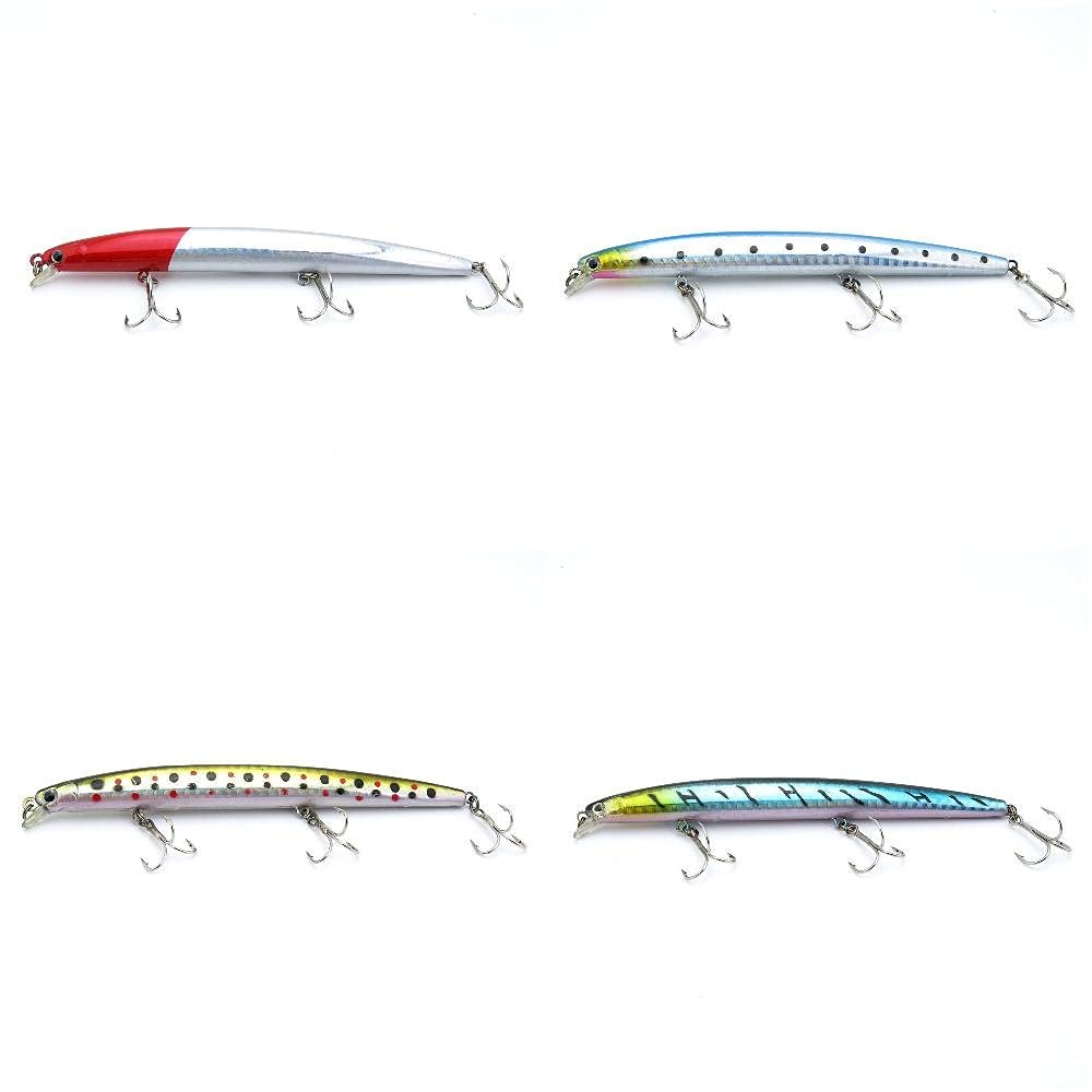 4 PCS Fishing Lures Crankbait Hardbaits Freshwater Saltwater Leurres 130mm 13g Pencil LOTS464